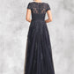Mariah A-Line Scoop Neck Floor-Length Tulle Lace Mother of the Bride Dress With Beading DL126P0015029