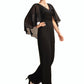Geraldine Jumpsuit/Pantsuit V-neck Floor-Length Chiffon Mother of the Bride Dress With Ruffle Beading Appliques Lace Sequins DL126P0015033