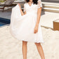 Tricia A-line V-Neck Knee-Length Chiffon Lace Homecoming Dress DLP0020534