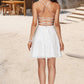 Kaylah A-line Square Short/Mini Lace Homecoming Dress DLP0020503