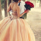 Sweetheart Ball Gown Wedding/Quinceanera Dresses Beaded Bodice Tulle