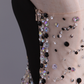 Prom Dresses A Line One Shoulder With Slit And Beading Sweep Train