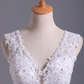 Hot Wedding Dresses Mermaid V-Neck Court Train Satin With Applique Open Back