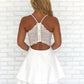 2024 A-Line Alina V Neck Sleeveless Homecoming Dresses Layers Cut Short/Mini