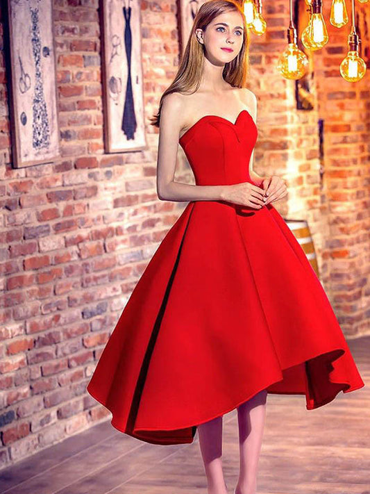 2024 Ball Livia Gown Sweetheart Sleeveless Lace Up Homecoming Dresses Tea-Length