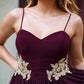 2024 A-Line Sweetheart Spaghetti Homecoming Dresses Straps Applique Organza Emma Cut Short/Mini