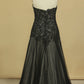 Floor Length Prom Dresses A Line Sweetheart Tulle With Applique