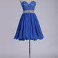 A Line Sweetheart Chiffon With Beads And Applique Homecoming Dresses