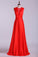 New V-Neck Prom Dresses A-Line Chiffon Floor-Length