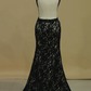 Scoop Open Back Mermaid Lace With Beads Evening Dresses