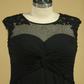 Plus Size Black Evening Dresses A Line Scoop Cap Sleeves Chiffon With Applique And Beads
