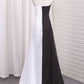 Sexy Bicolor High Slit With Ruffles Sweep Train Chiffon Prom Dresses