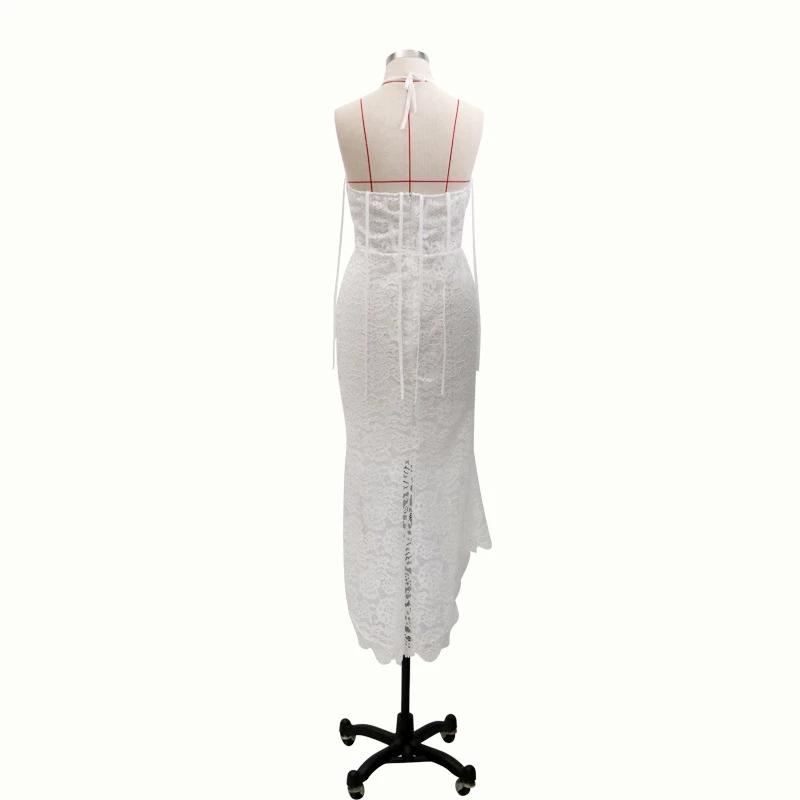 Elegant Lace Off White Sheath Prom Dresses, Lace Simple Wedding Dresses SRS15171