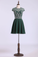 Homecoming Dresses A Line Scoop Short With Beadings Chiffon