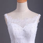 Straps A Line Wedding Dress Court Train Tulle With Applique & Handmade Flower