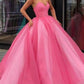 Ball Gown Sweetheart Prom Dress, Princess Floor Length Tulle Quinceanera Dresses