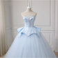 Sweetheart Ball Gown Beading Tulle Prom Dress Court Train Quinceanera SJSP5FLTMDC