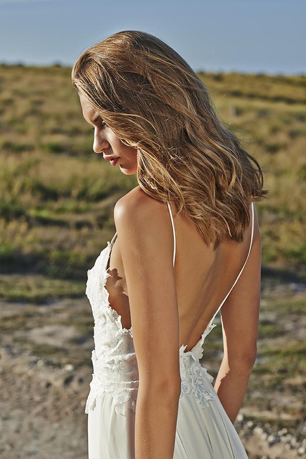 White Lace Princess Spaghetti Straps Beach Simple Cheap Wedding Dresses
