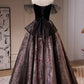 Fashion Black Off The Shoulder Beading A Line Tulle Long Prom Dresses