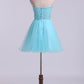 New Arrival Sweetheart A-Line Tulle Homecoming Dresses With Beading