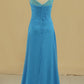 2024 Chiffon Mother Of The Bride Dresses A Line Scoop With Ruffles Floor Length