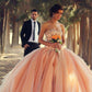 Sweetheart Ball Gown Wedding/Quinceanera Dresses Beaded Bodice Tulle