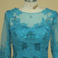 Scoop With Applique & Beads Mother Of The Bride Dresses Chiffon Mid-Length Sleeves
