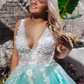 Stunning Lace Applique Ball Gown Long Ball Gowns Prom Dresses Quinceanera Dress