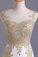 Hot Prom Dresses Scoop Mermaid Sweep/Brush Spandex With Applique Sleeveless