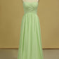 Sweetheart Ruched Bodice Bridesmaid Dress A Line Floor Length Chiffon