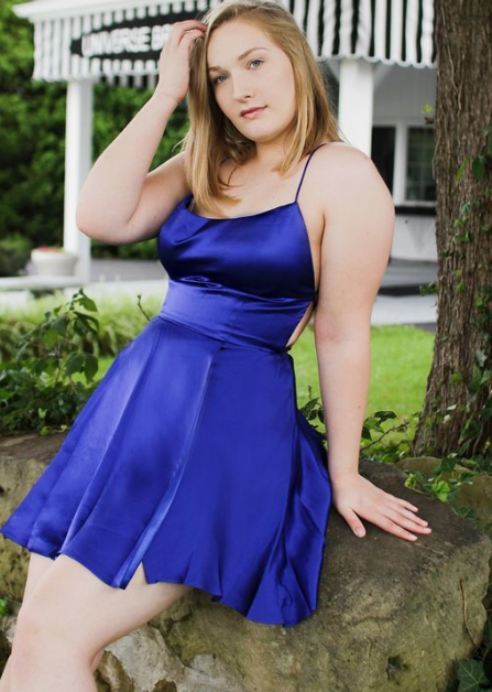 Royal Julianne Blue , Homecoming Dresses Plus Size for Teen, Cheap Hoco Dress CD2934