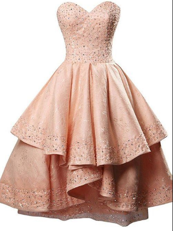 Princess Dress, Sweetheart Homecoming Dresses Party Dress, Lace , Sequins Dress, Marely A-line Dress, Short Party Dresses CD904