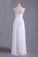 White Hater Prom Dresses A Line Chiffon With Beading