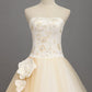 Ball Gown Quinceanera Dresses Sweetheart Floor Length With Handmade Flower And Embroidery