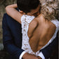 Charming Mermaid Lace Ivory Cap Sleeves Wedding Dresses, Bridal Dresses SRS15569