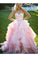Ball Gown Sleeveless V-Neck Floor-Length Beading Tulle Dresses