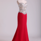 Sweetheart Prom Dresses A Line Chiffon With Beading