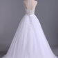 Wedding Dresses Sweetheart Ball Gown Tulle With Beading And Sash