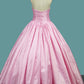 Sweetheart Quinceanera Dresses Ball Gown Taffeta With Appliques Lace Up