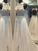 A-Line/Princess Scoop Sweep/Brush Train Chiffon Sleeveless Wedding Dresses