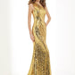 Sleeveless Sheath/Column One-Shoulder Lace Long Lace Dresses