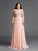 Long Beading A-Line/Princess Sleeveless Chiffon Sweetheart Plus Size Dresses