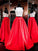 Satin Spaghetti Sleeveless Straps A-Line/Princess Lace Floor-Length Two Piece Dresses