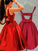 Sash/Ribbon/Belt Sleeveless Scoop A-Line/Princess Satin Short/Mini Dresses