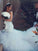 Trumpet/Mermaid Lace Sleeveless Train Straps Spaghetti Court Tulle Wedding Dresses