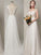 Sweep/Brush Chiffon Scoop Sleeveless A-Line/Princess Train Wedding Dresses