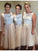 A-Line/Princess Sleeveless Applique Sweetheart Tulle Knee-Length Bridesmaid Dresses