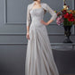 Chiffon A-Line/Princess Long of Mother One-Shoulder Sleeveless Beading the Bride Dresses