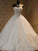 Ball Beading Sleeveless Sweetheart Tulle Gown Floor-Length Wedding Dresses