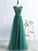 Scoop A-Line/Princess Sleeveless Tulle Floor-Length Dresses